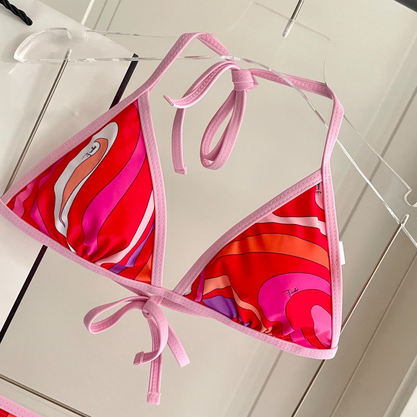 Pucci Iride-Print Bikini Top And Bikini Briefs - DesignerGu
