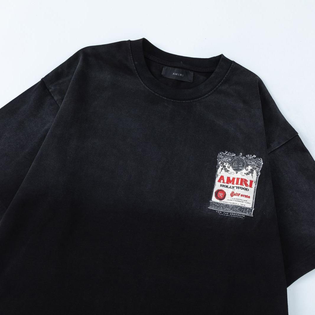 Amiri  Chateau Stamp Oversized Tee - DesignerGu
