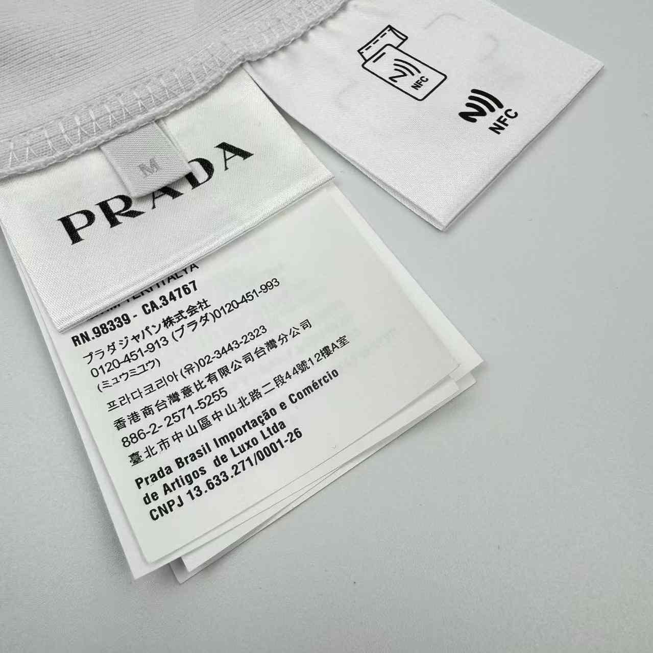 Prada Men's Black Logo Plaque Tank Top - DesignerGu