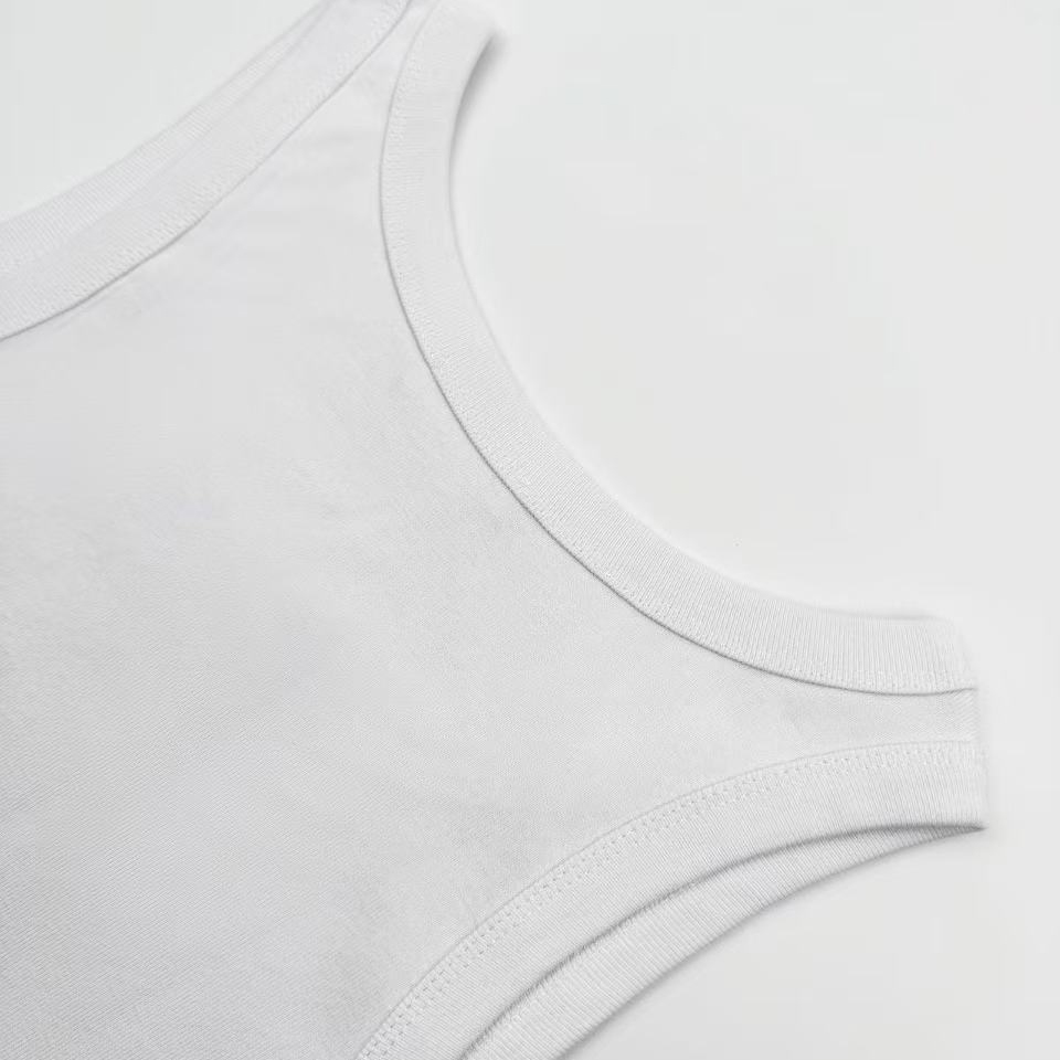 Prada Men's Black Logo Plaque Tank Top - DesignerGu