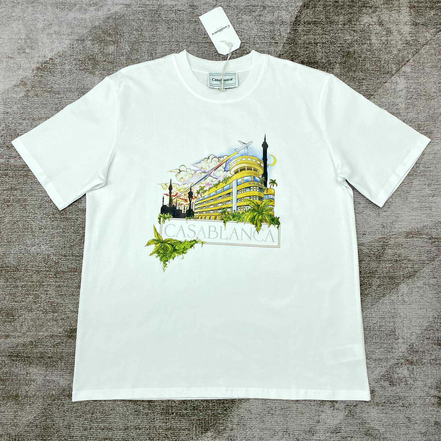 Casablanca  White Palace T-Shirt CA5029 - DesignerGu