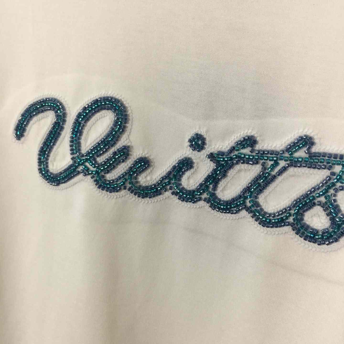 Louis Vuitton Logo Cotton T-Shirt  - DesignerGu