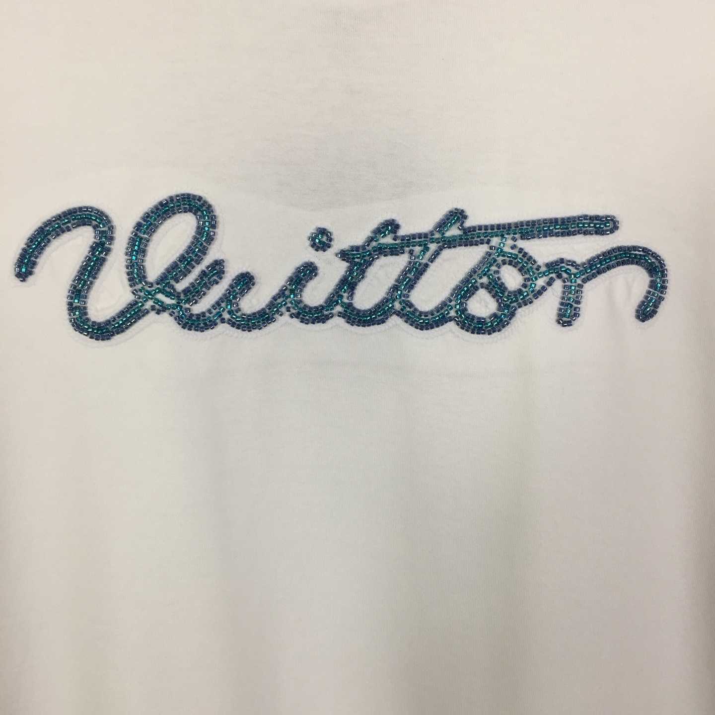 Louis Vuitton Logo Cotton T-Shirt  - DesignerGu