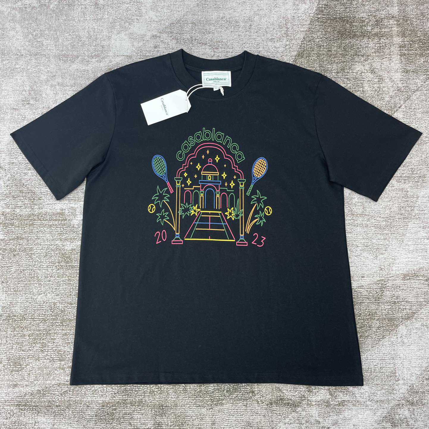 Casablanca Rainbow Crayon Temple T-Shirt CA5049 - DesignerGu