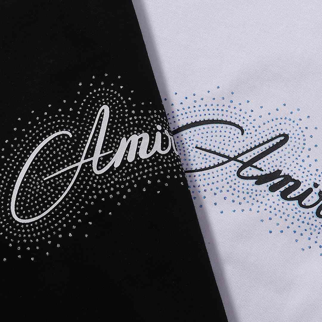 Amiri Crystal Script Tee - DesignerGu