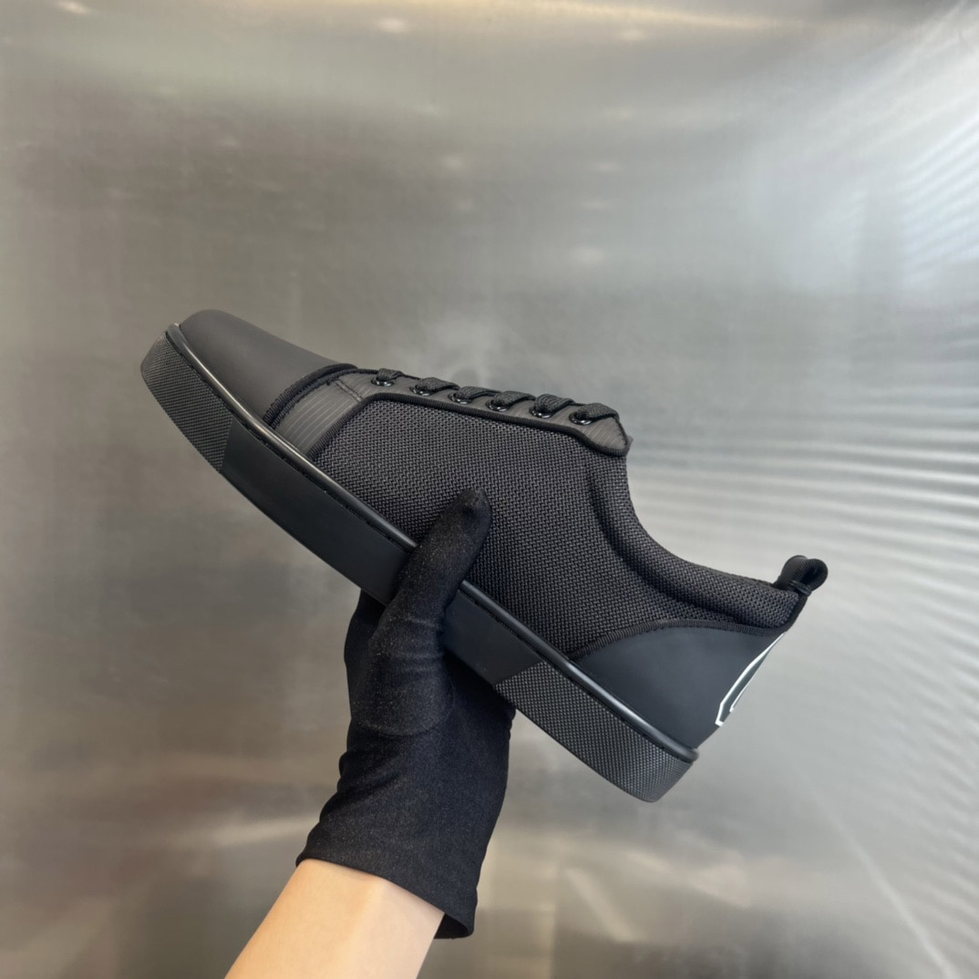 Christian Louboutin Louis Junior Leather Sneakers - DesignerGu