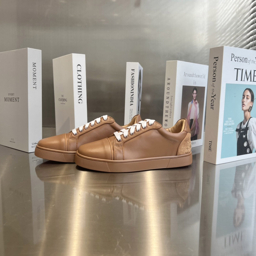 Christian Louboutin Fun Vieira Leather Sneakers - DesignerGu