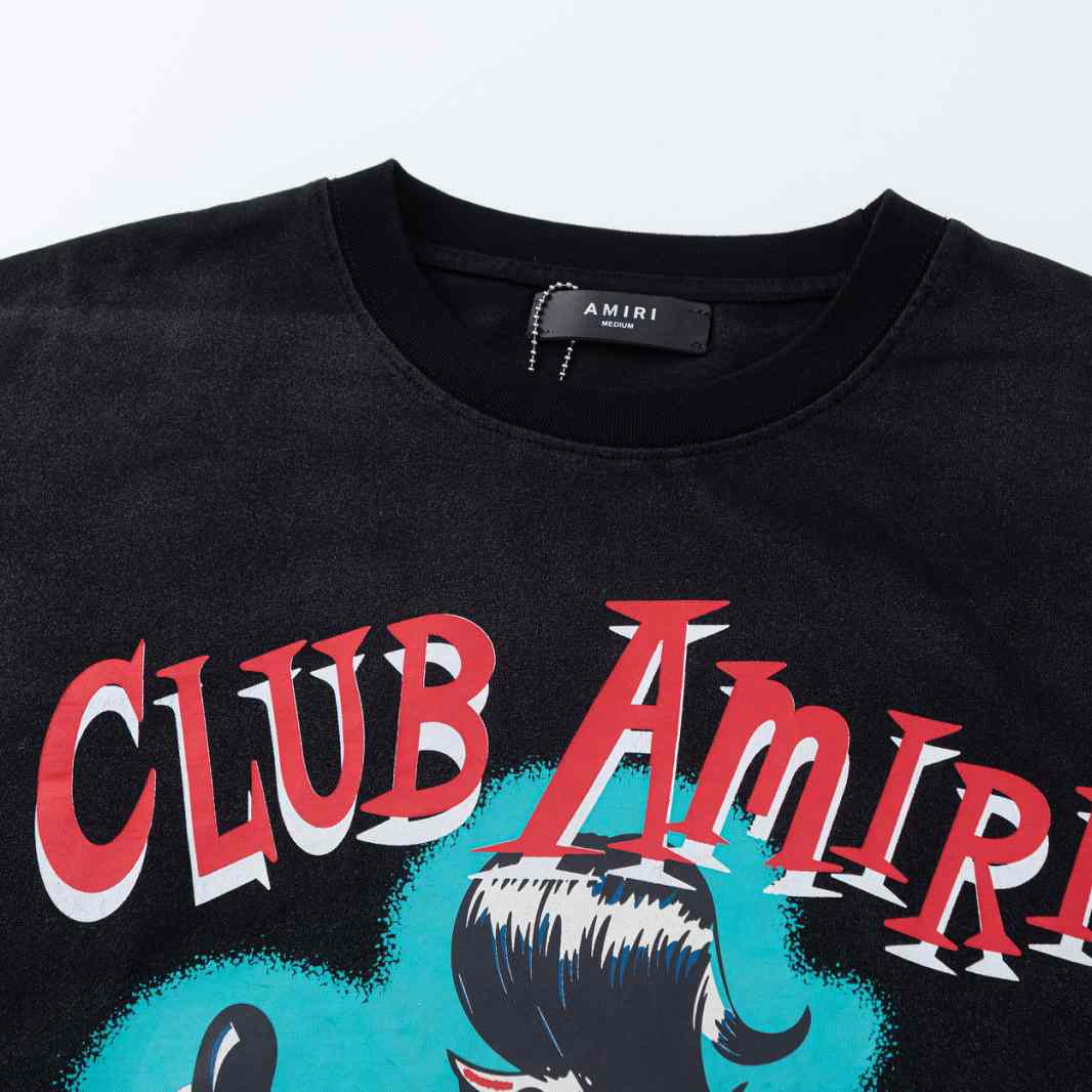 Amiri Club Amiri Wolf Oversized Tee 'Black' - DesignerGu