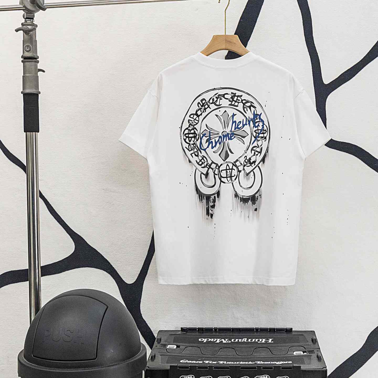 Chrome Hearts Cross-printed horseshoe T-shirt  'Black' - DesignerGu