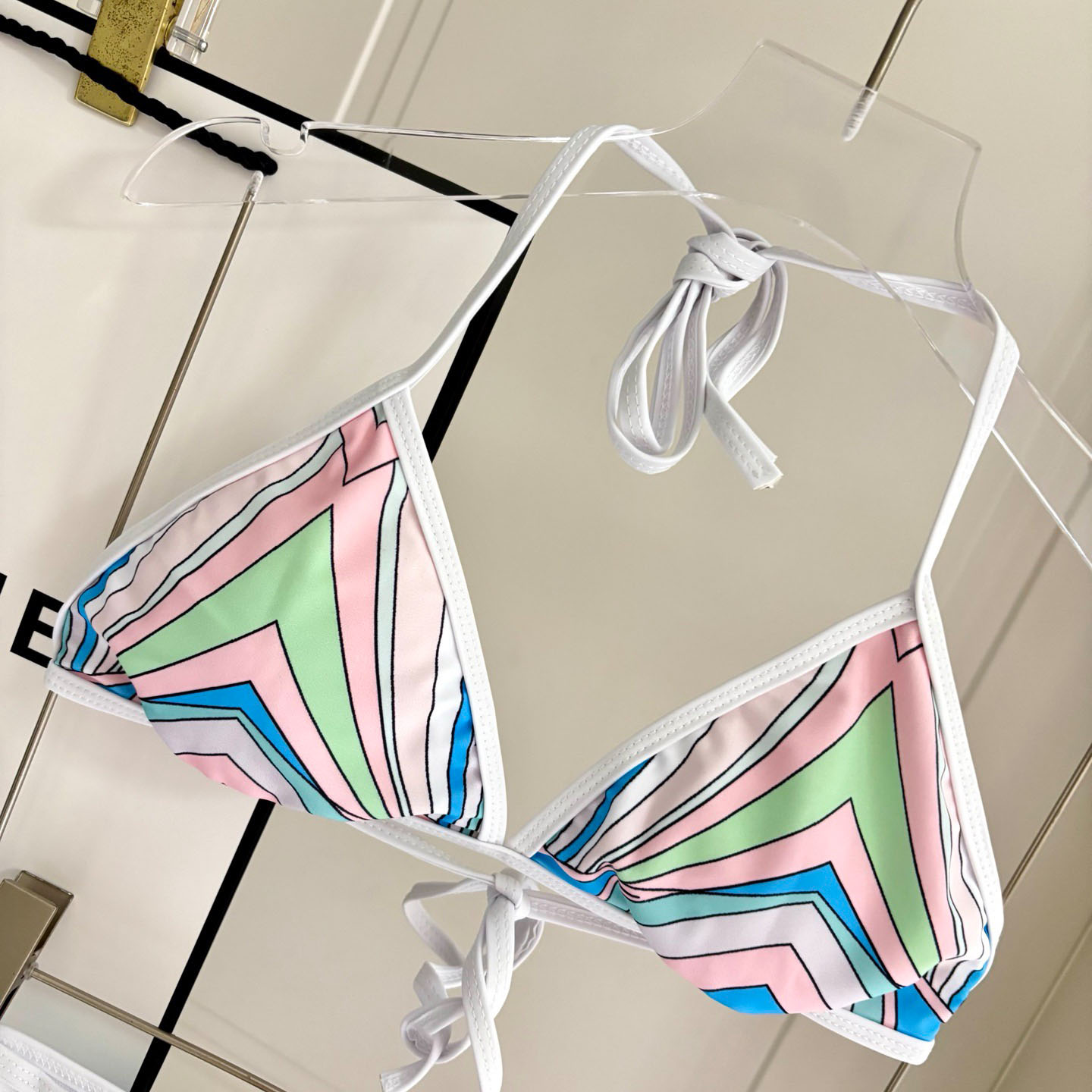 Pucci Iride-Print Bikini Top And Bikini Briefs - DesignerGu