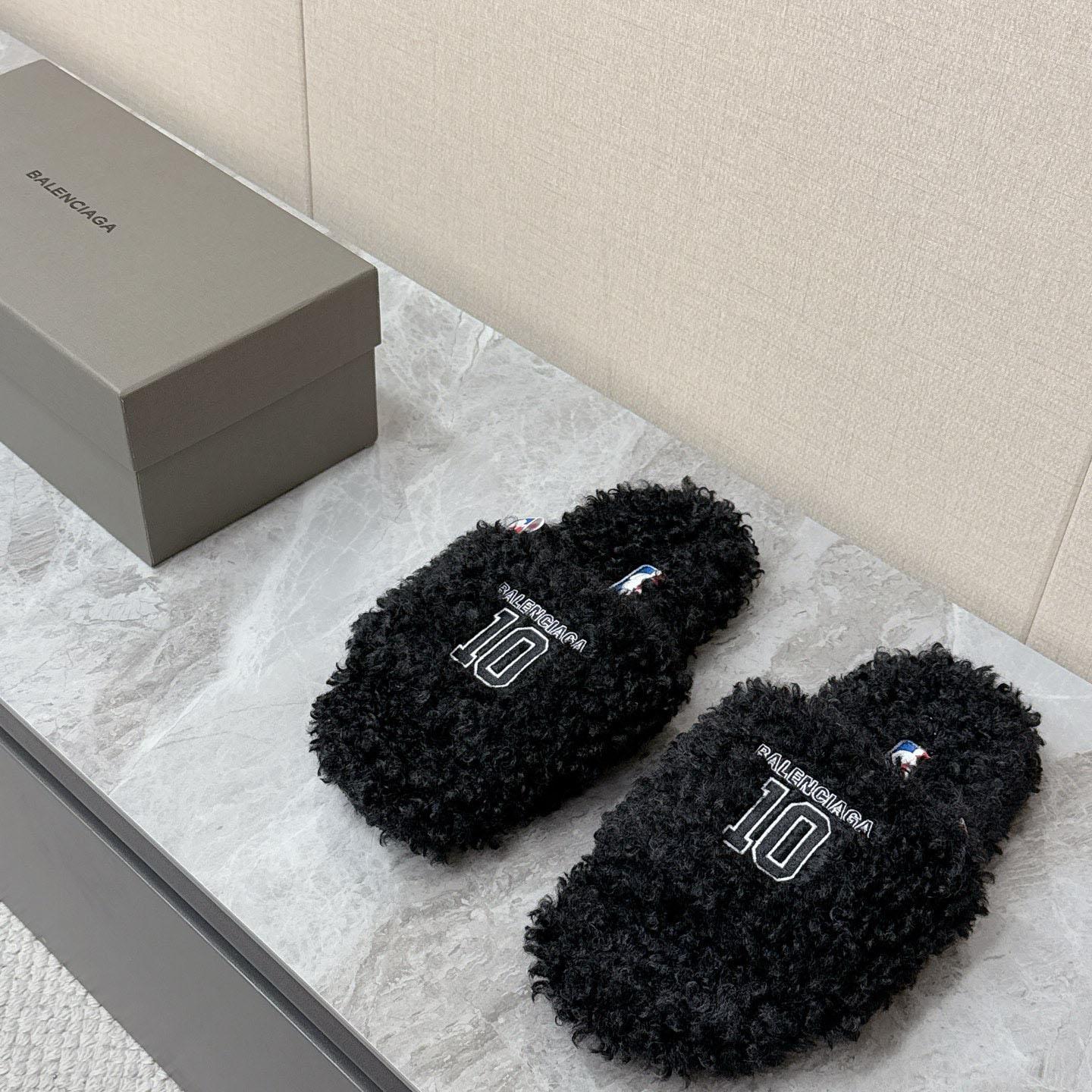 Balenciaga | Nba Collaboration Furry Open Mule - DesignerGu