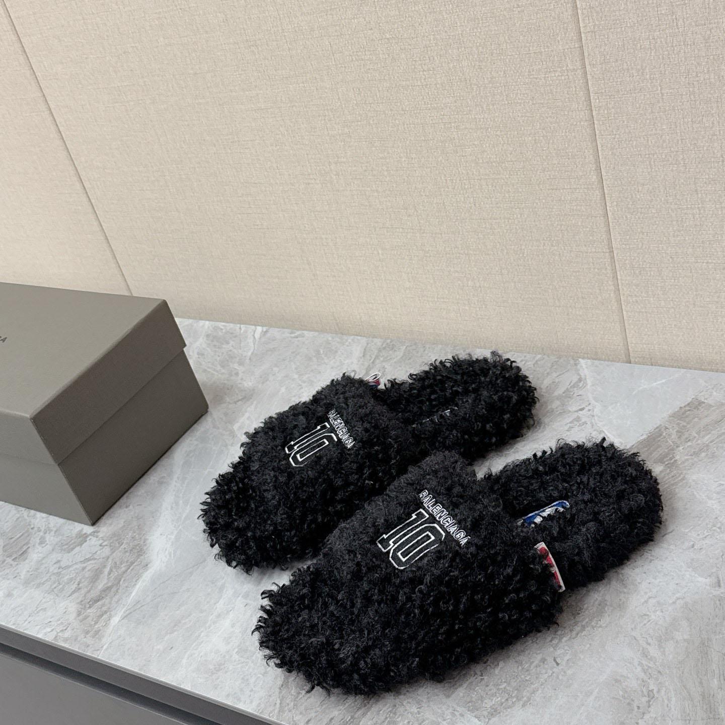 Balenciaga | Nba Collaboration Furry Open Mule - DesignerGu