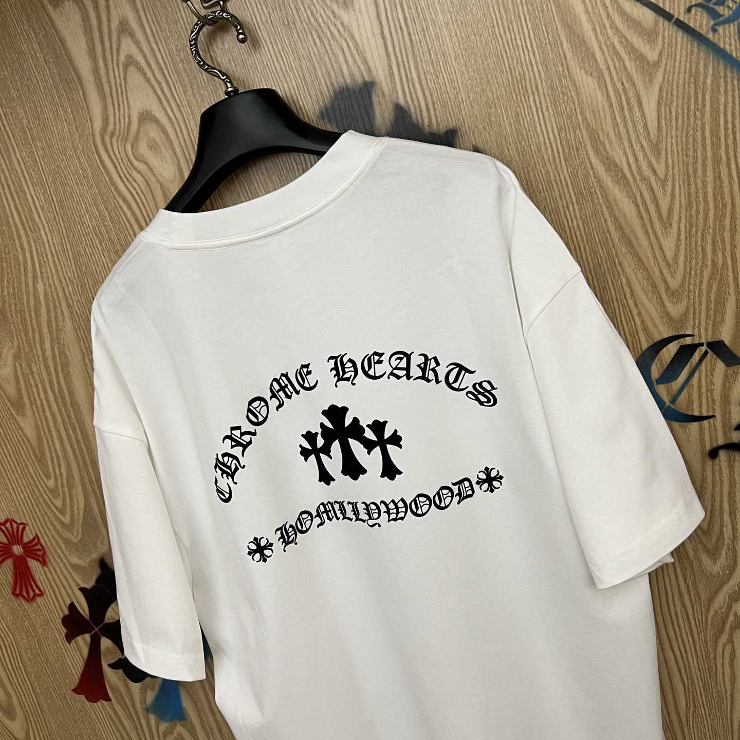 Chrome Hearts Triple Cross T-Shirt 'White' - DesignerGu