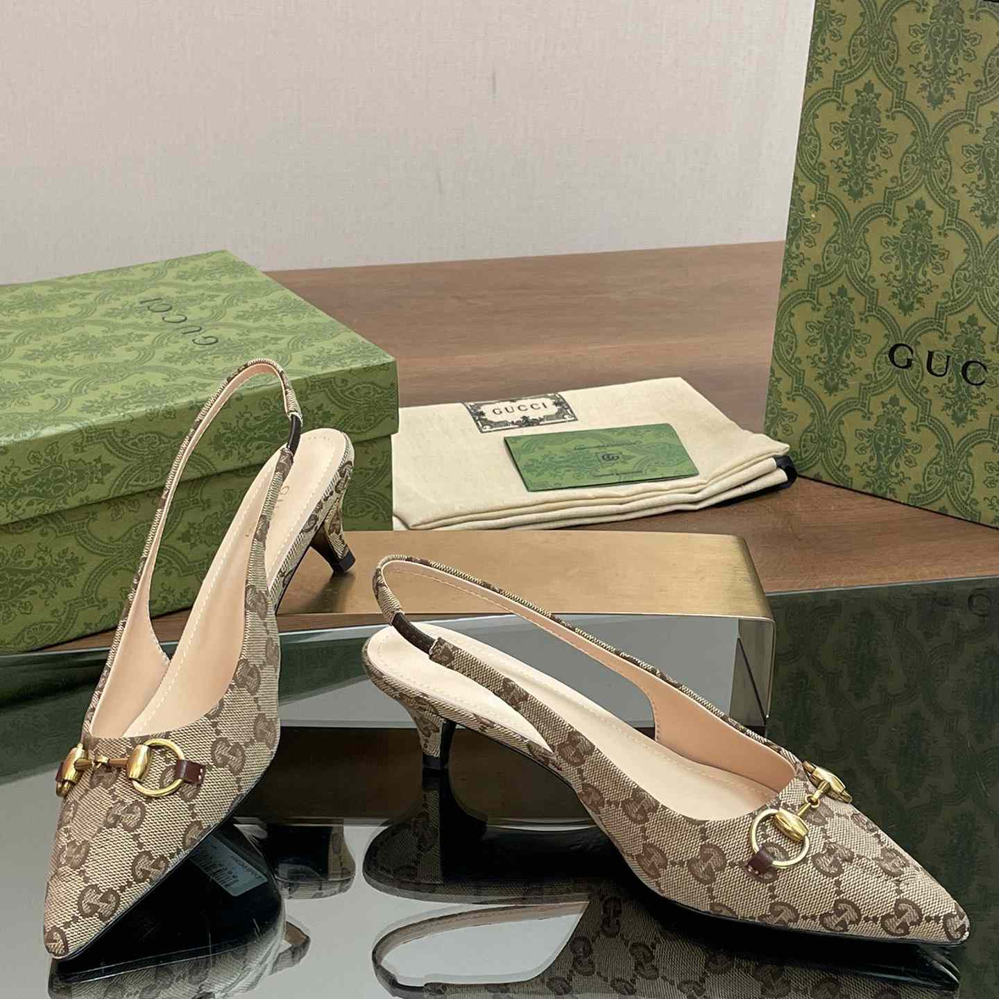Gucci Slingback Pump With Horsebit - DesignerGu