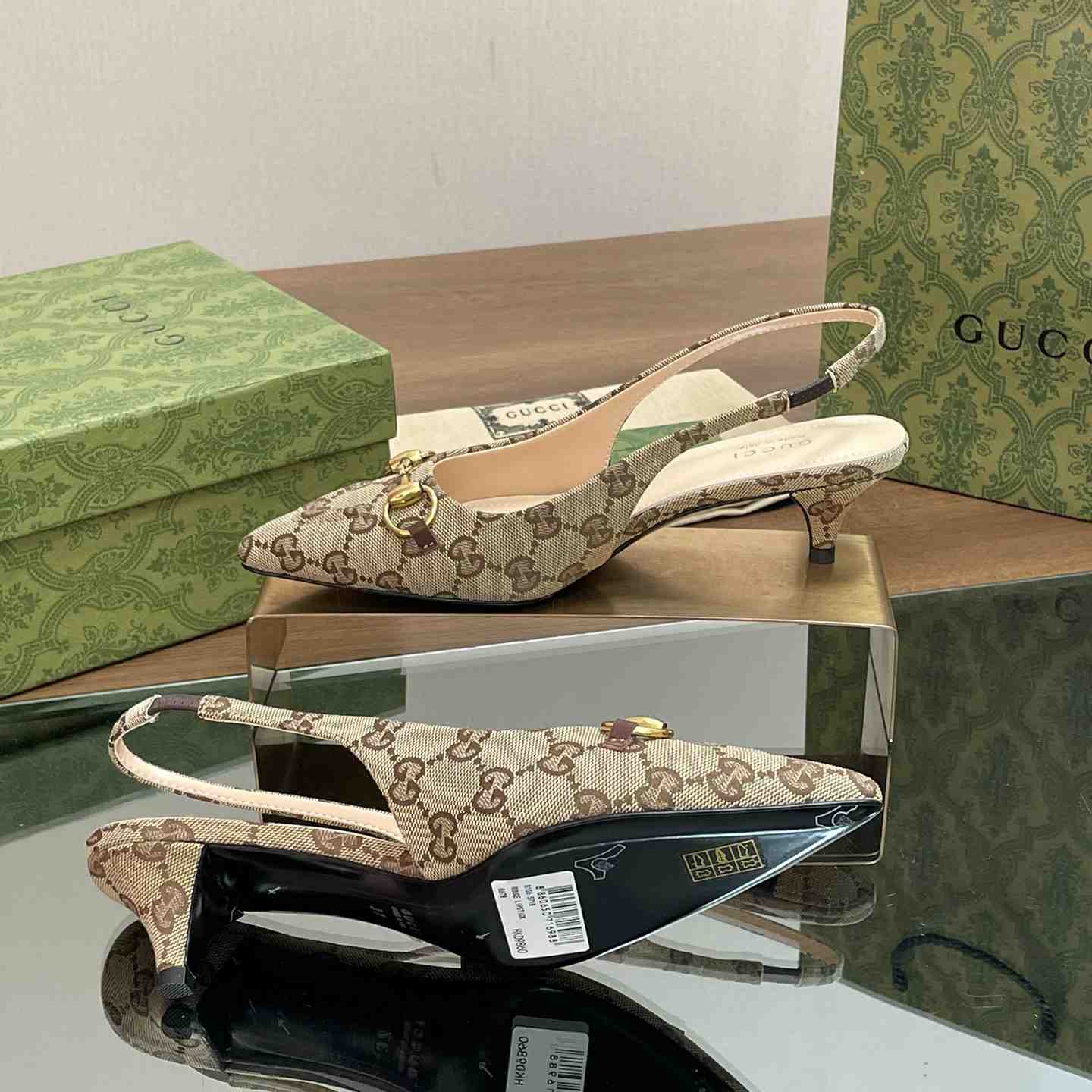 Gucci Slingback Pump With Horsebit - DesignerGu