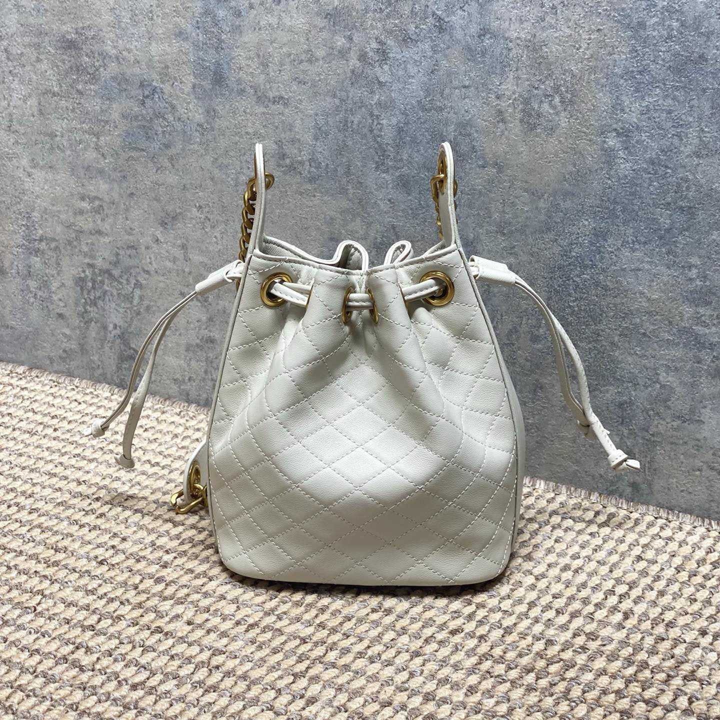 Saint Laurent Cassandre Quilted Leather Bucket Bag - DesignerGu
