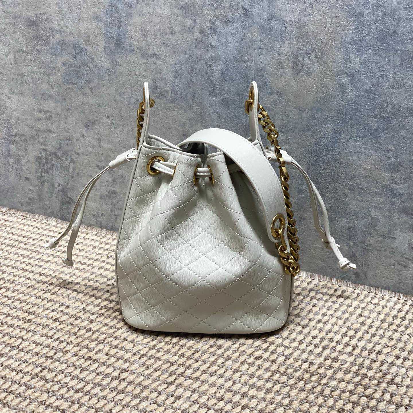 Saint Laurent Cassandre Quilted Leather Bucket Bag - DesignerGu