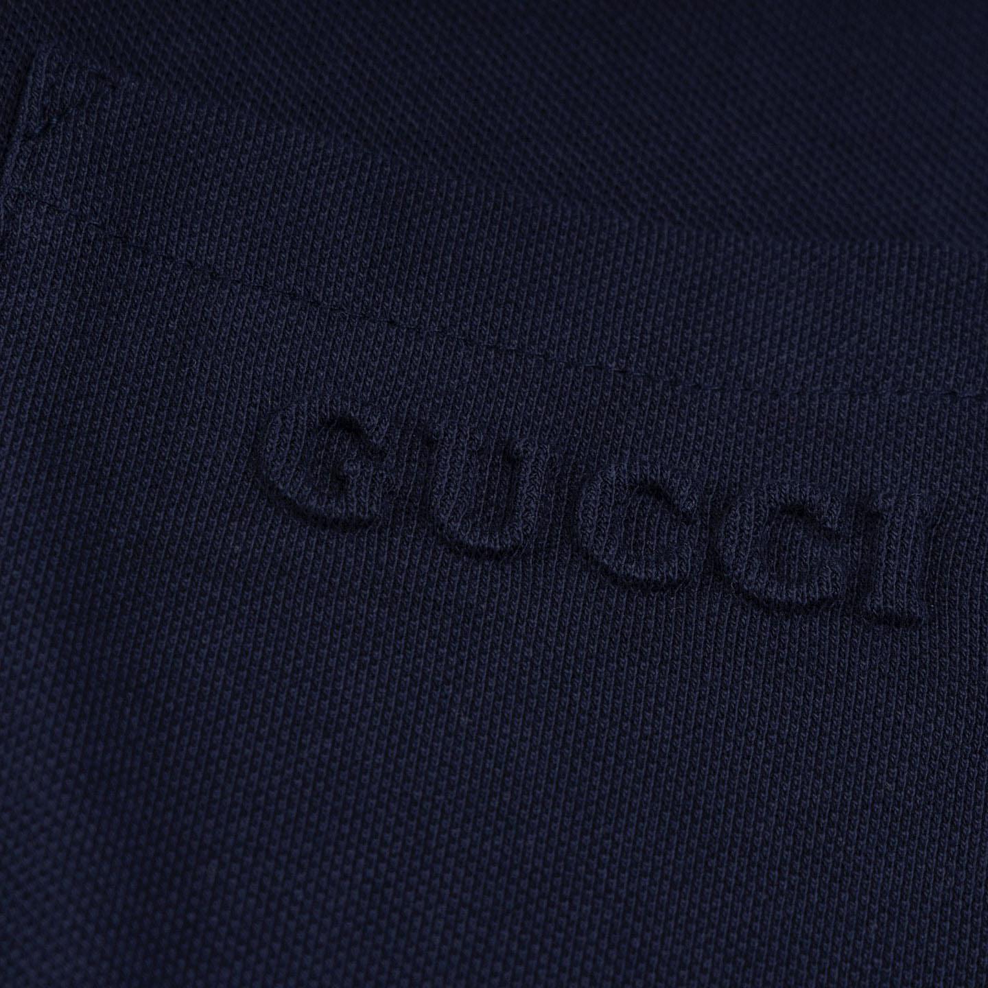 Gucci Cotton Piquet Polo Shirt - DesignerGu