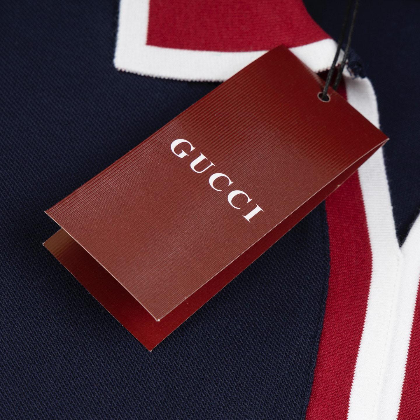 Gucci Cotton Piquet Polo Shirt - DesignerGu