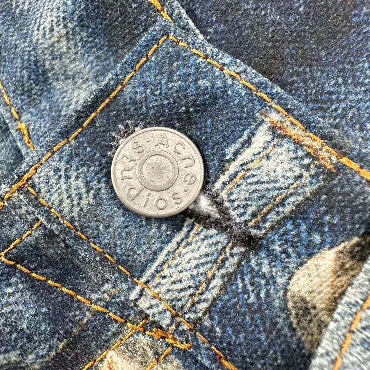 Acne Studios 1981 Loose Fit Jeans 'Mid Blue' - DesignerGu