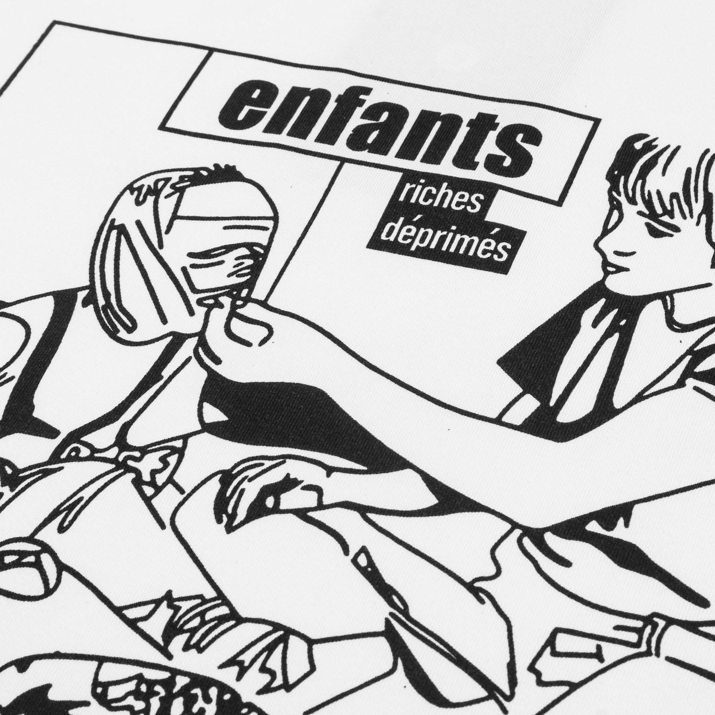 Enfants Riches Déprimés White Half Life T-Shirt - DesignerGu