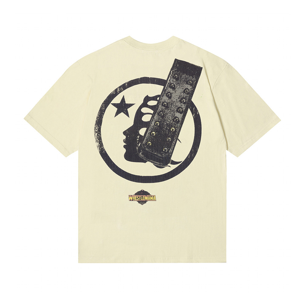 Hellstar x WWE P2P Heavyweight Championship T-Shirt 'White' - DesignerGu