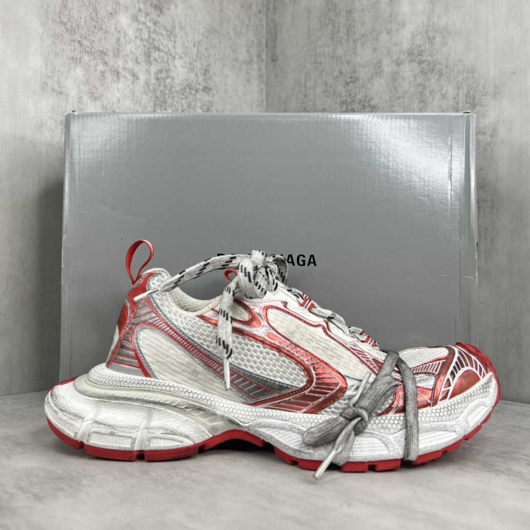 Balenciaga 3XL Sneaker 'Worn-Out - White Red' - DesignerGu