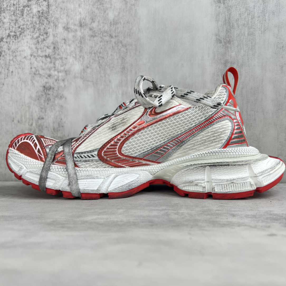 Balenciaga 3XL Sneaker 'Worn-Out - White Red' - DesignerGu
