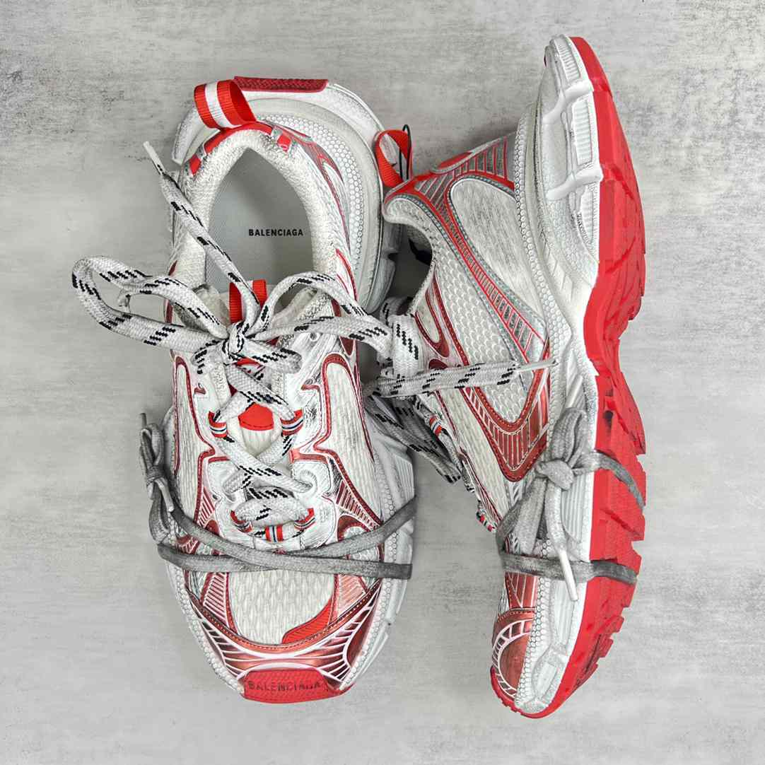 Balenciaga 3XL Sneaker 'Worn-Out - White Red' - DesignerGu