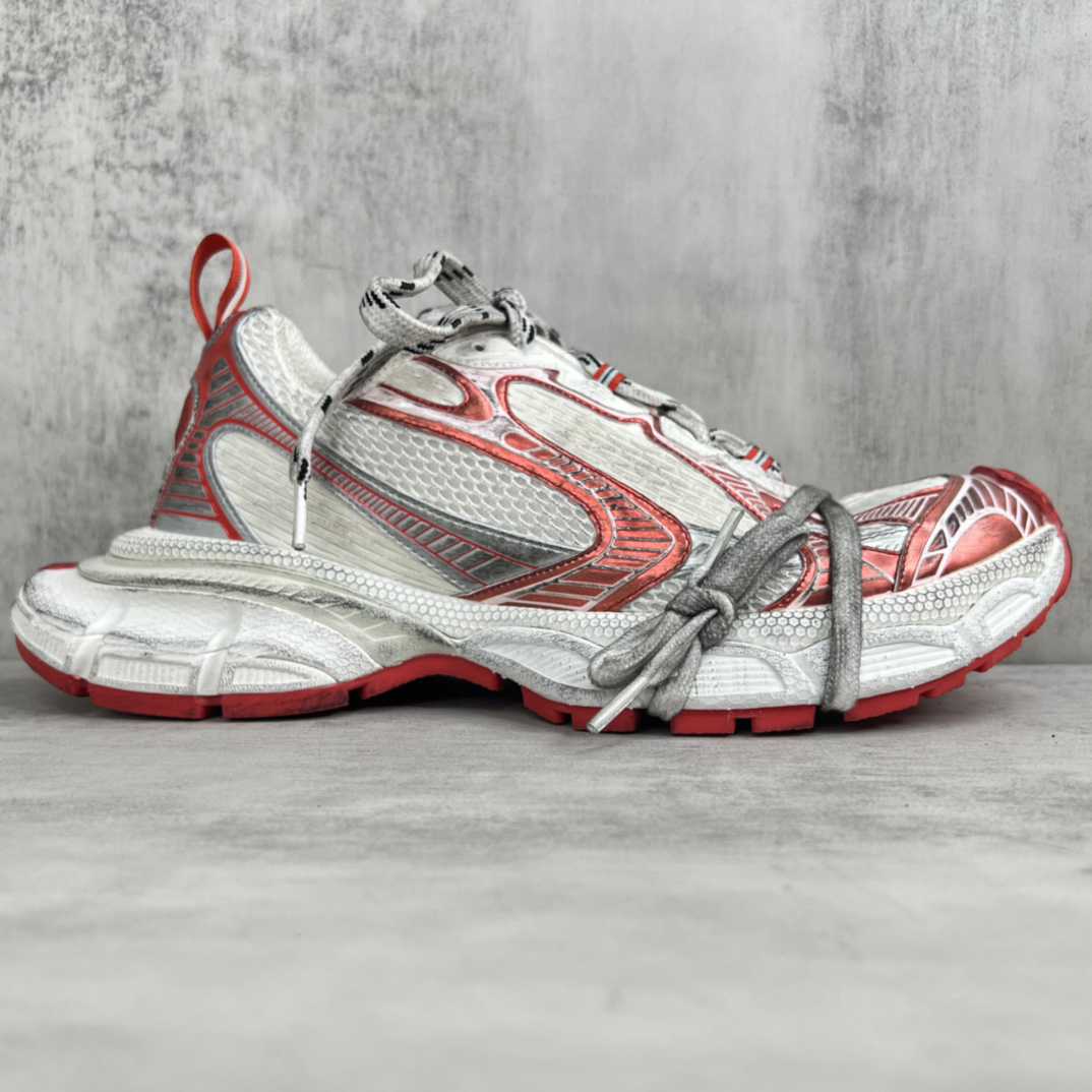 Balenciaga 3XL Sneaker 'Worn-Out - White Red' - DesignerGu