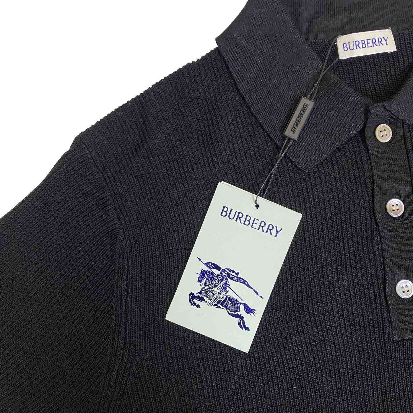 Burberry Check Trim Cotton Polo Shirt - DesignerGu