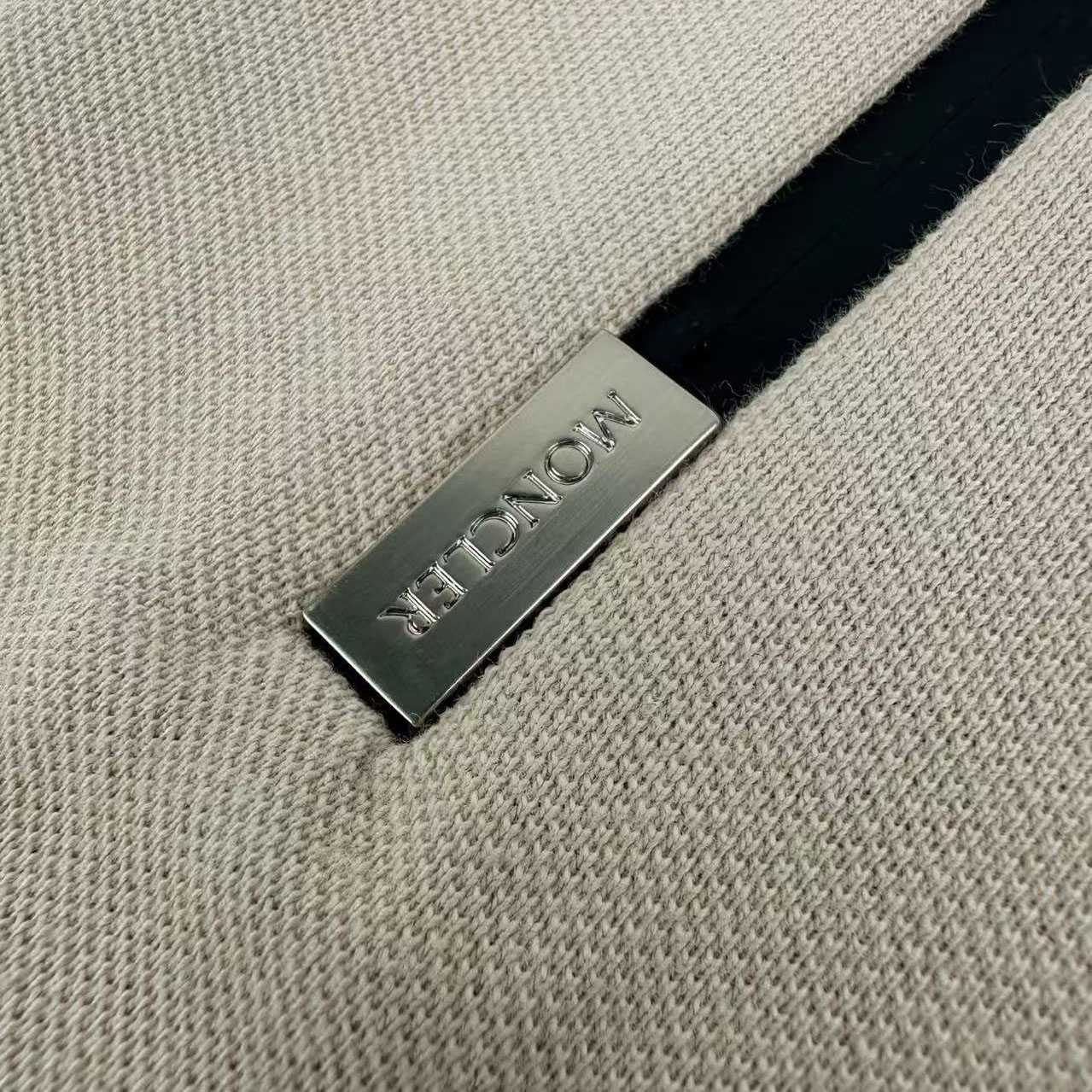 Moncler Logo Cotton Piquet Half-Zip Polo Shirt - DesignerGu