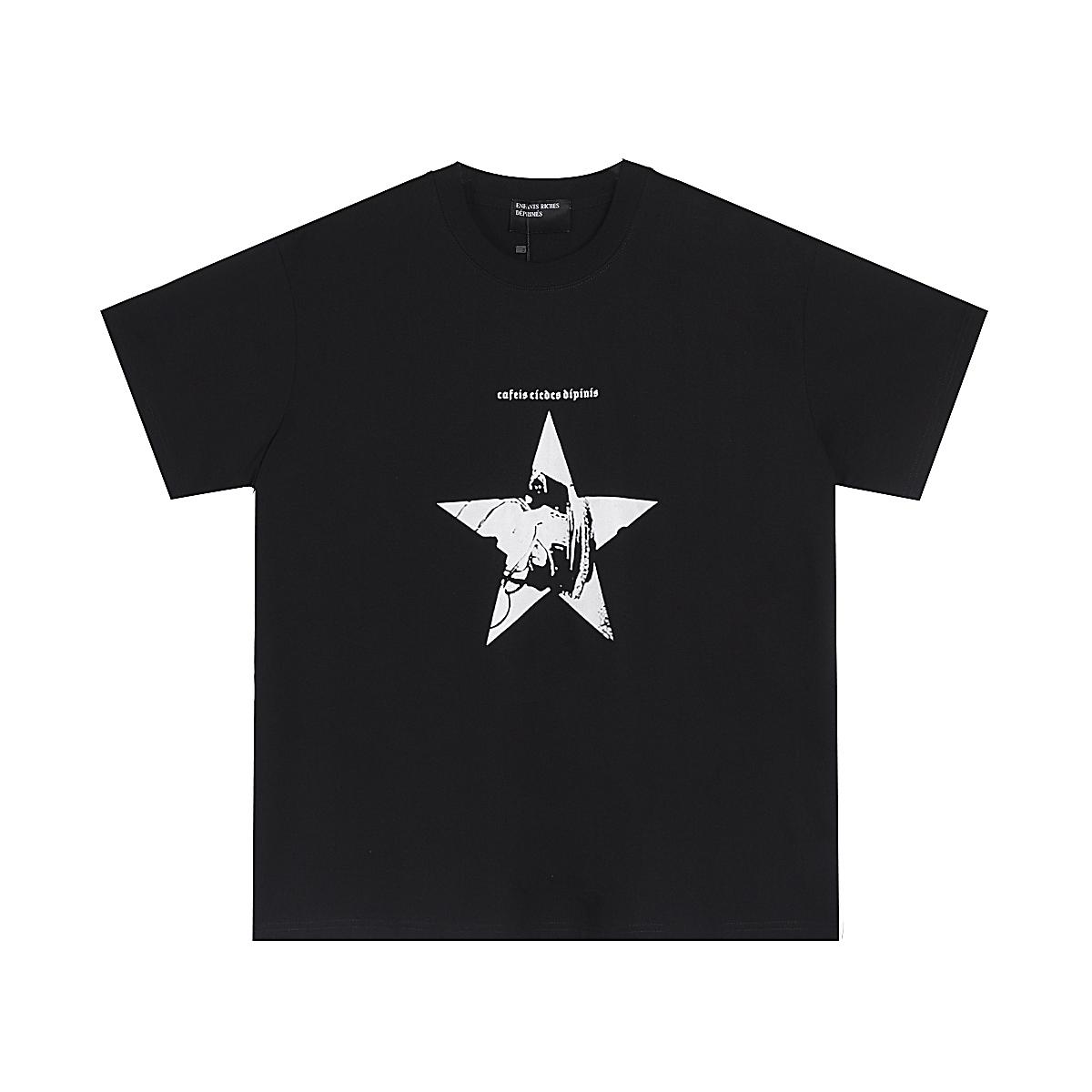 Enfants Riches Déprimés Printed Cotton Jersey T-Shirt  Black - DesignerGu