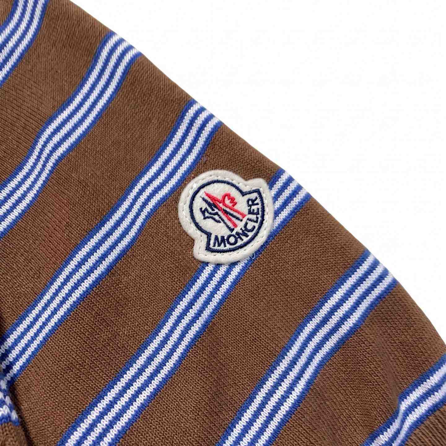 Moncler Striped Cotton Polo Shirt - DesignerGu