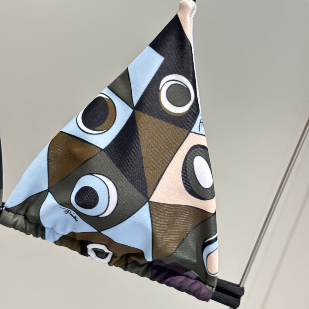 Pucci Iride-Print Bikini Top And Bikini Briefs - DesignerGu