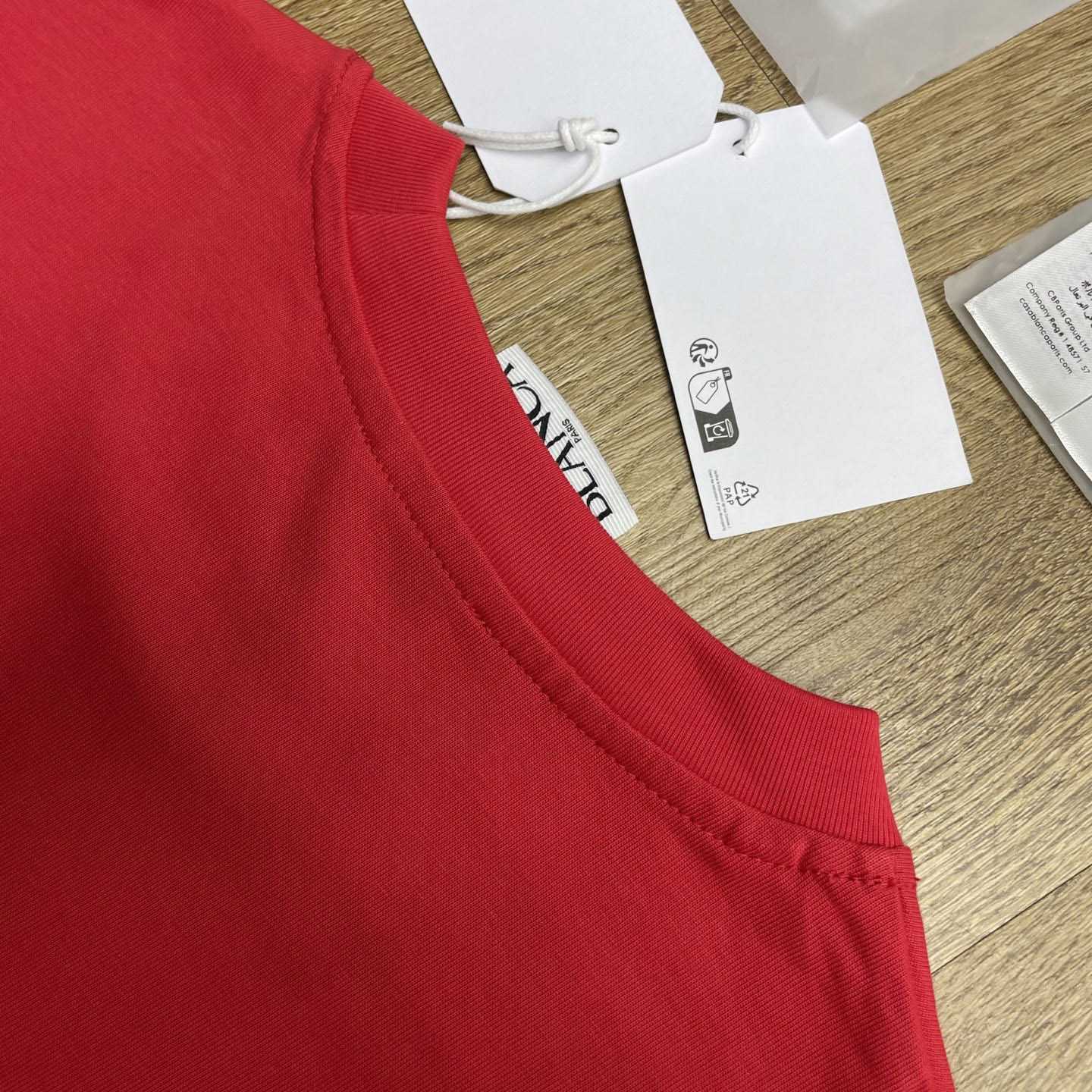 Casablanca  Red Diamond Logo Short Sleeve T‑Shirt C1153 - DesignerGu