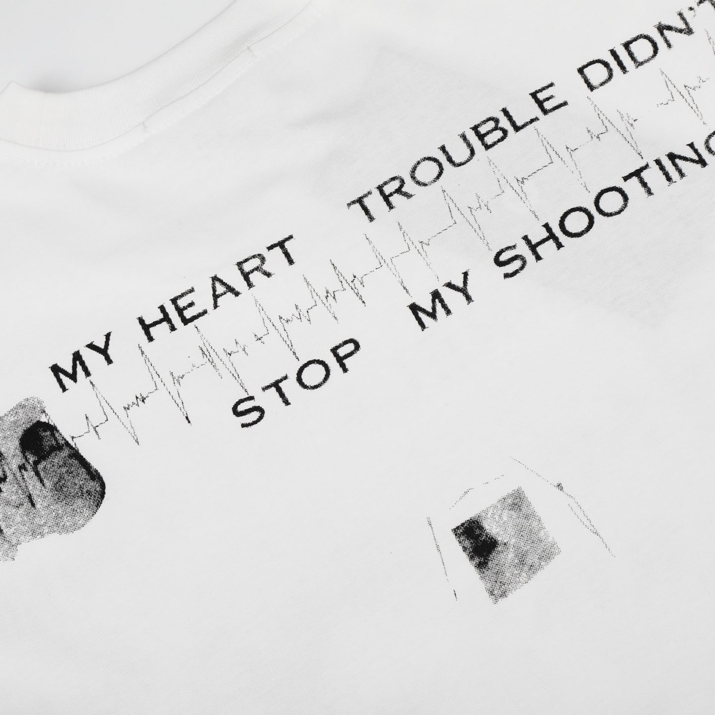 Enfants Riches Déprimés Crimes Printed Cotton Jersey T-Shirt  White - DesignerGu