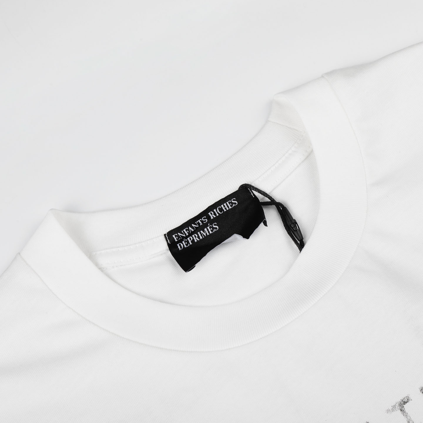 Enfants Riches Déprimés Crimes Printed Cotton Jersey T-Shirt  White - DesignerGu