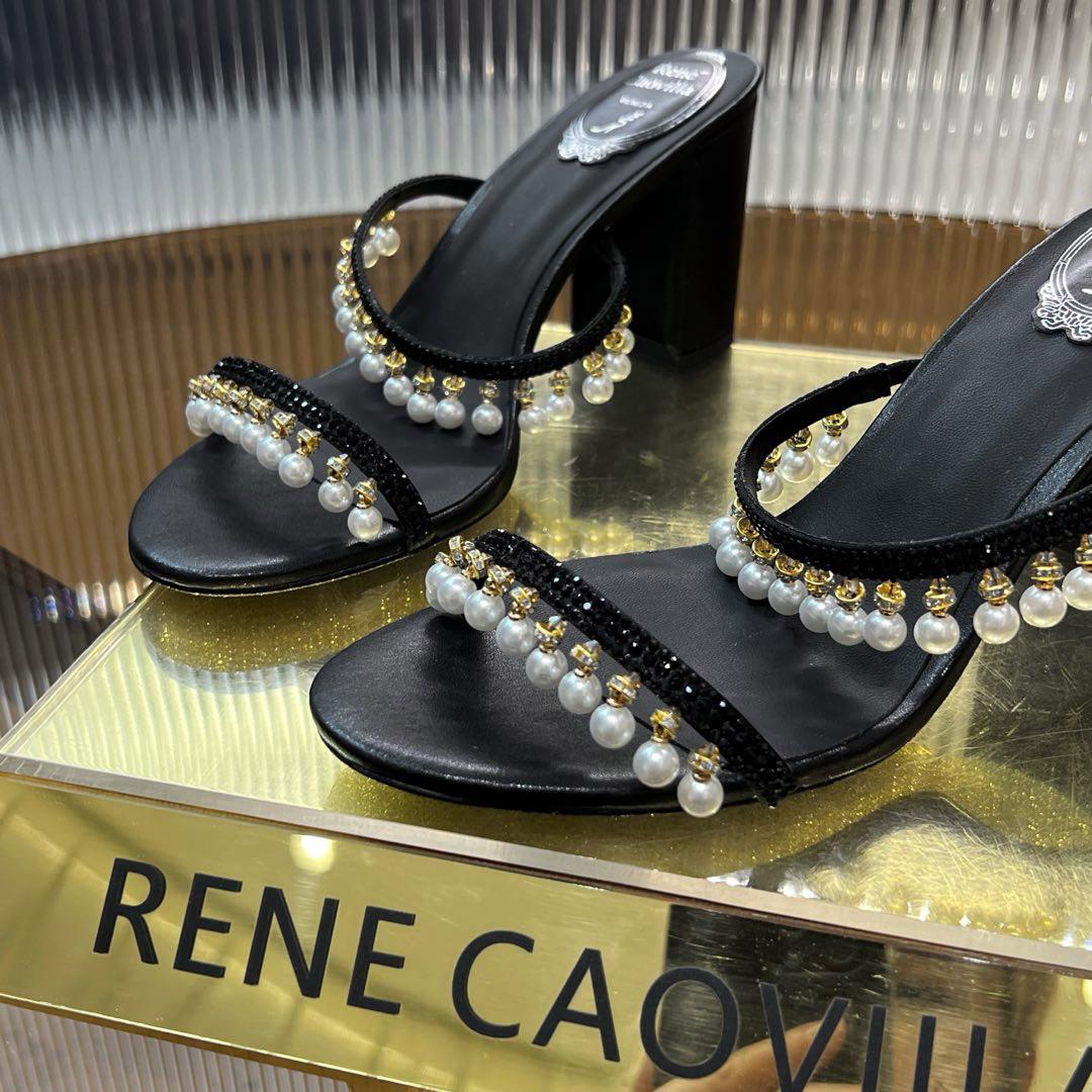 Rene CaovillaChandelier Mules - DesignerGu