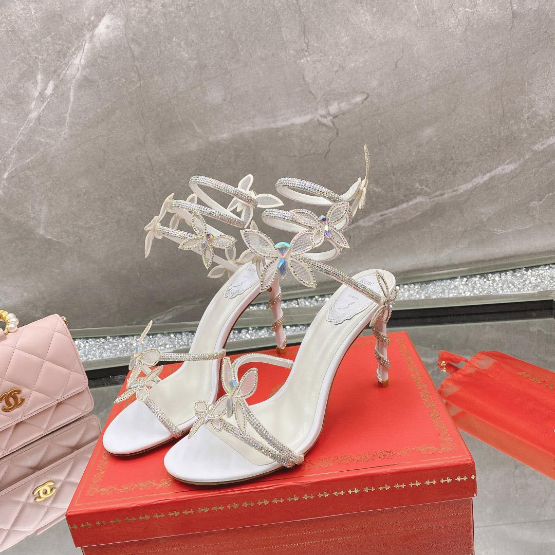 Rene Caovilla Embellished Margot Sandals - DesignerGu