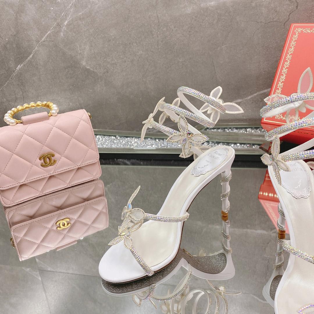 Rene Caovilla Embellished Margot Sandals - DesignerGu