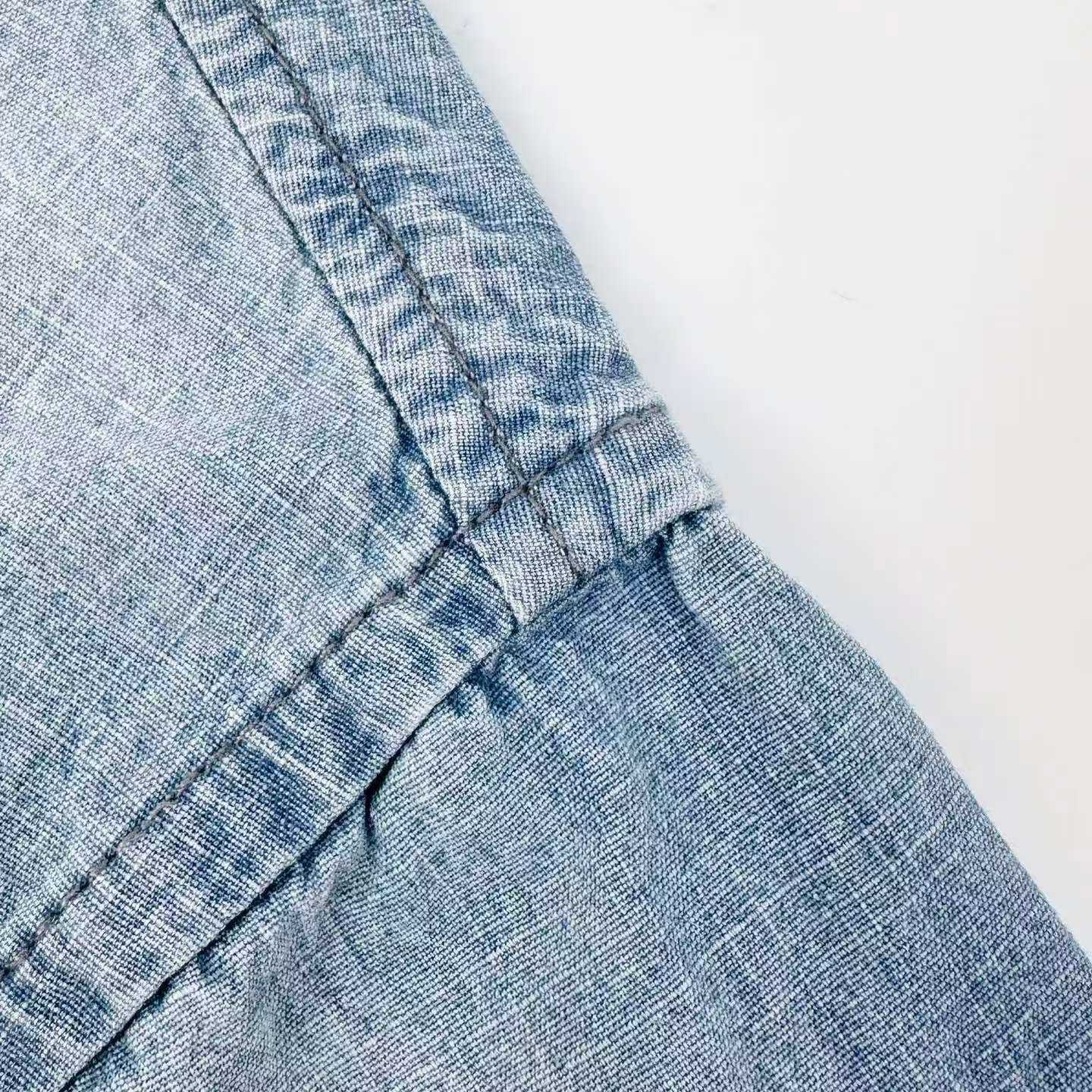 Acne Studios Setar Short Sleeve Chambray Shirt - DesignerGu
