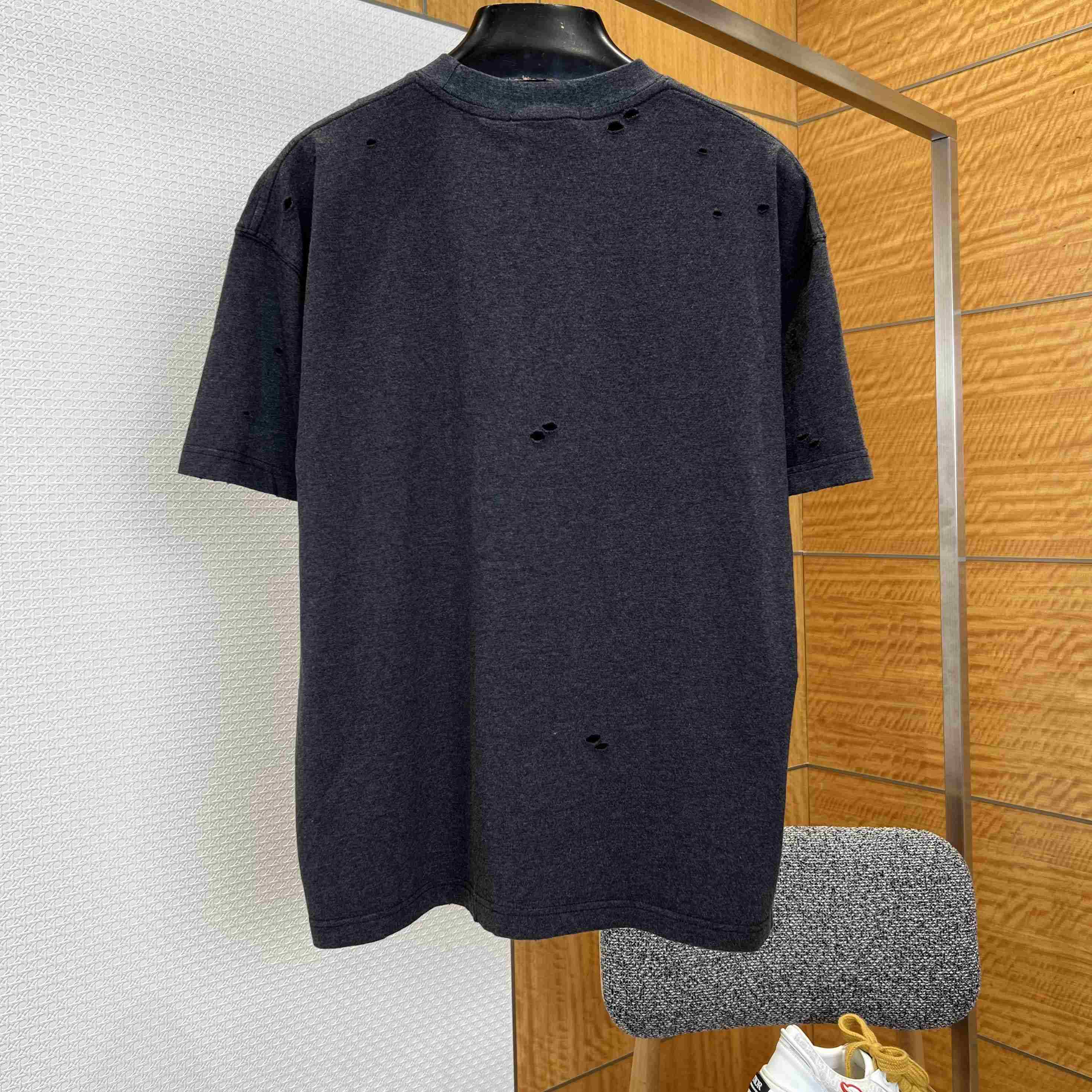 Acne Studios Distressed Logo T-shirt - DesignerGu