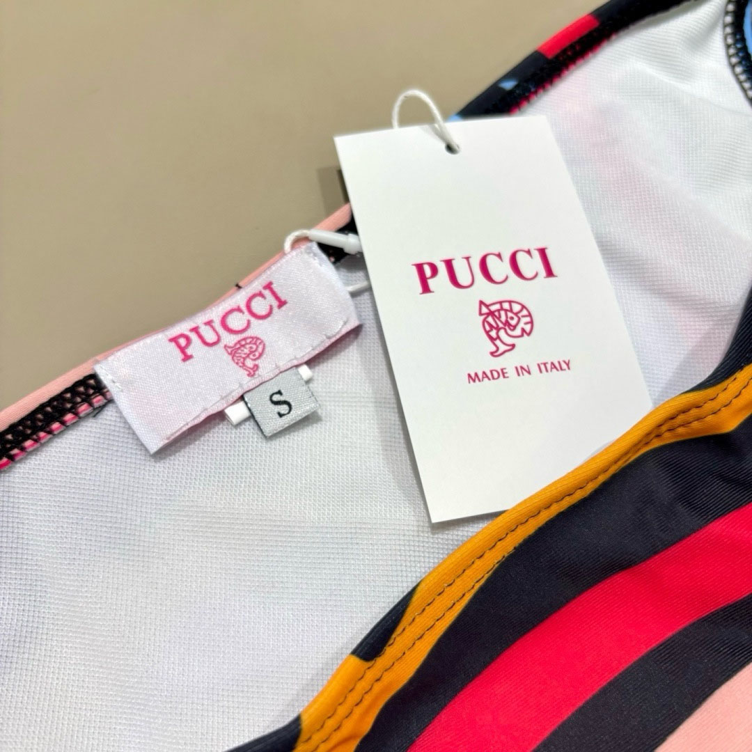 Pucci Iride-Print Bikini Top And Bikini Briefs - DesignerGu