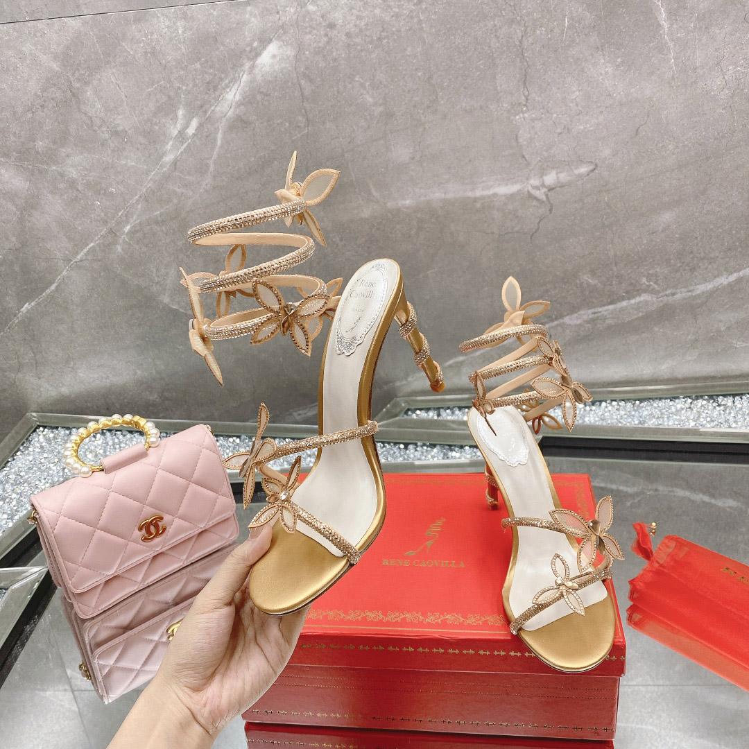 Rene Caovilla Embellished Margot Sandals - DesignerGu