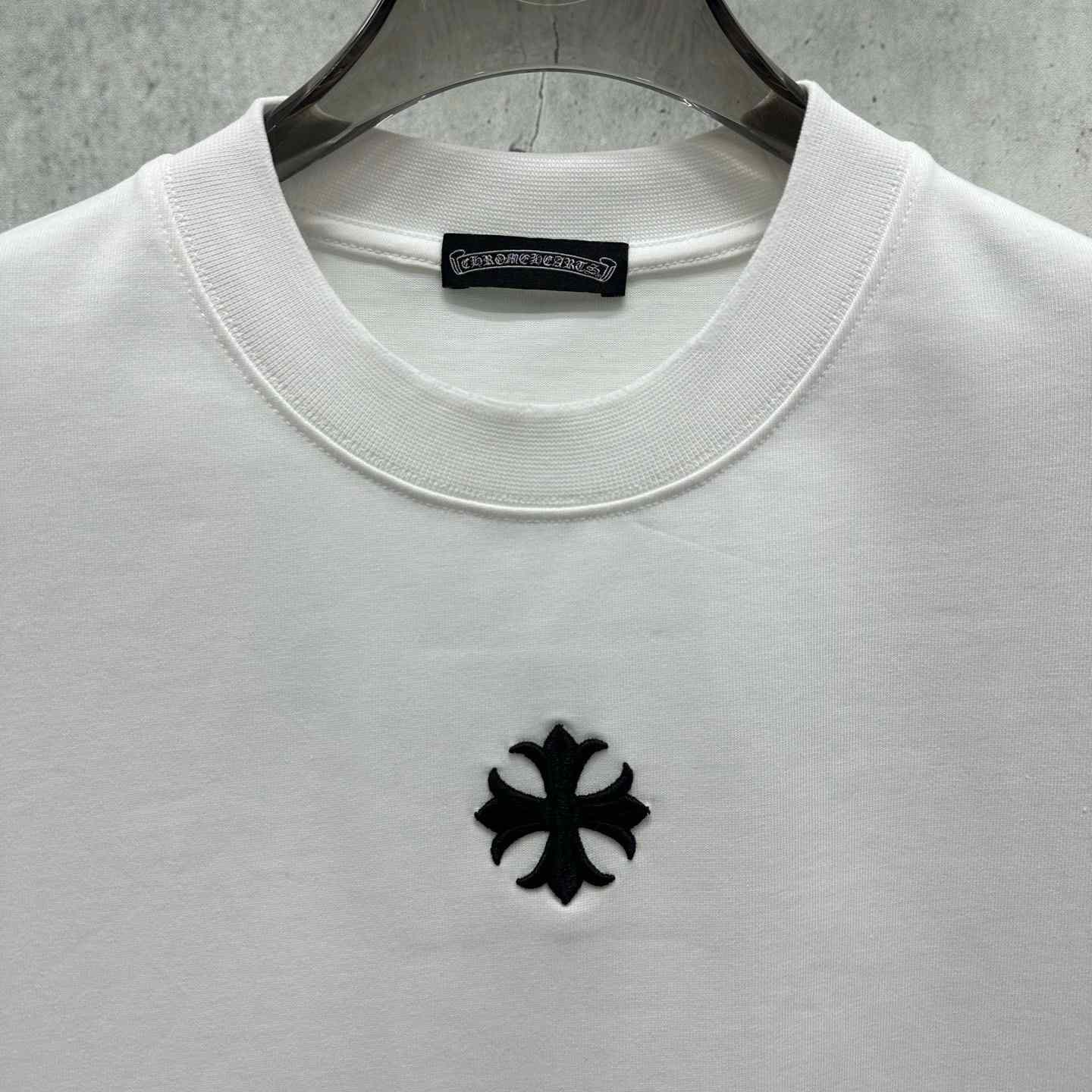 Chrome Hearts  Embroidered Cross Short Sleeve 'White' - DesignerGu