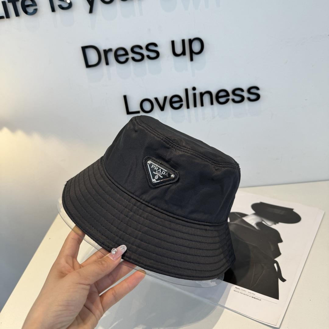 Prada Re Nylon Bucket Hat 'Black' - DesignerGu