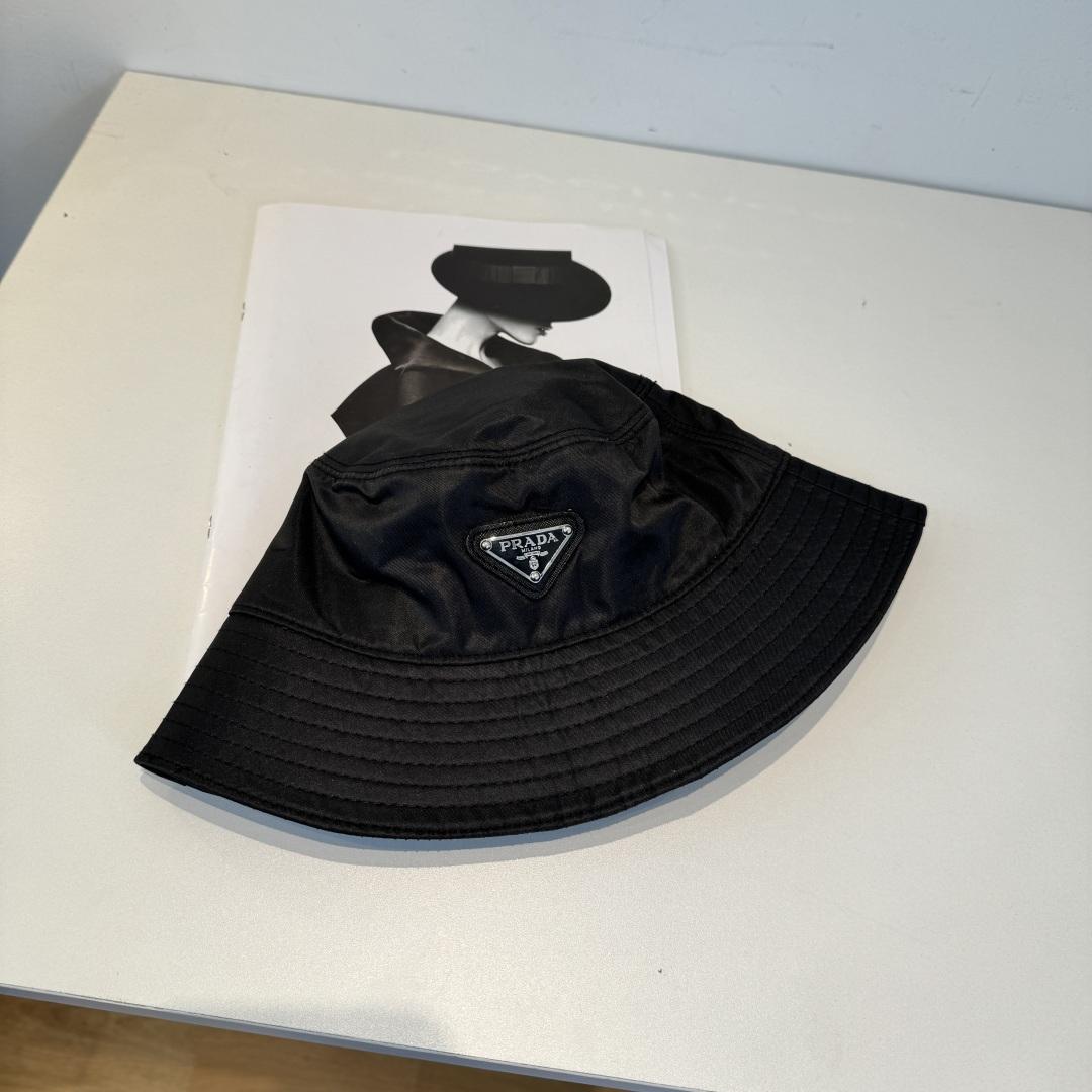Prada Re Nylon Bucket Hat 'Black' - DesignerGu