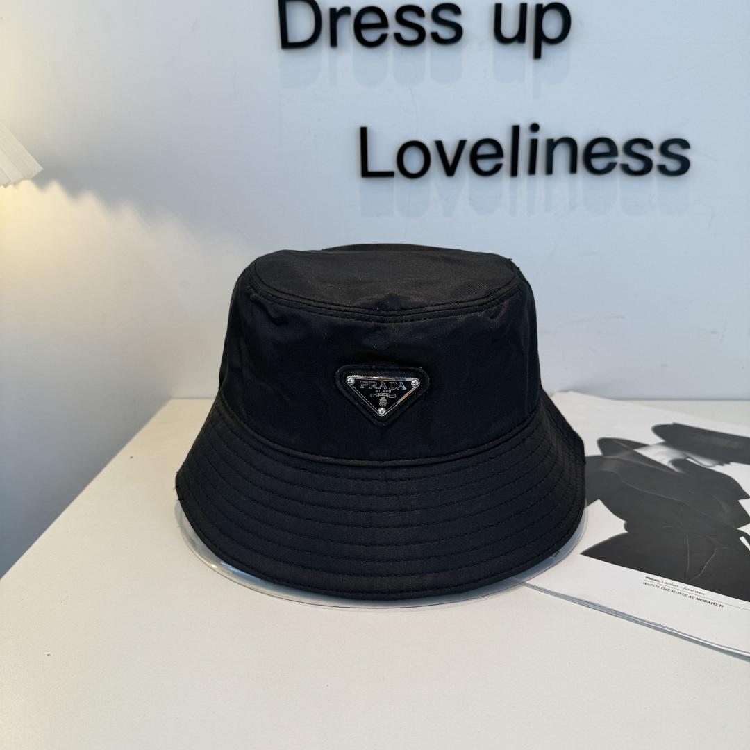 Prada Re Nylon Bucket Hat 'Black' - DesignerGu