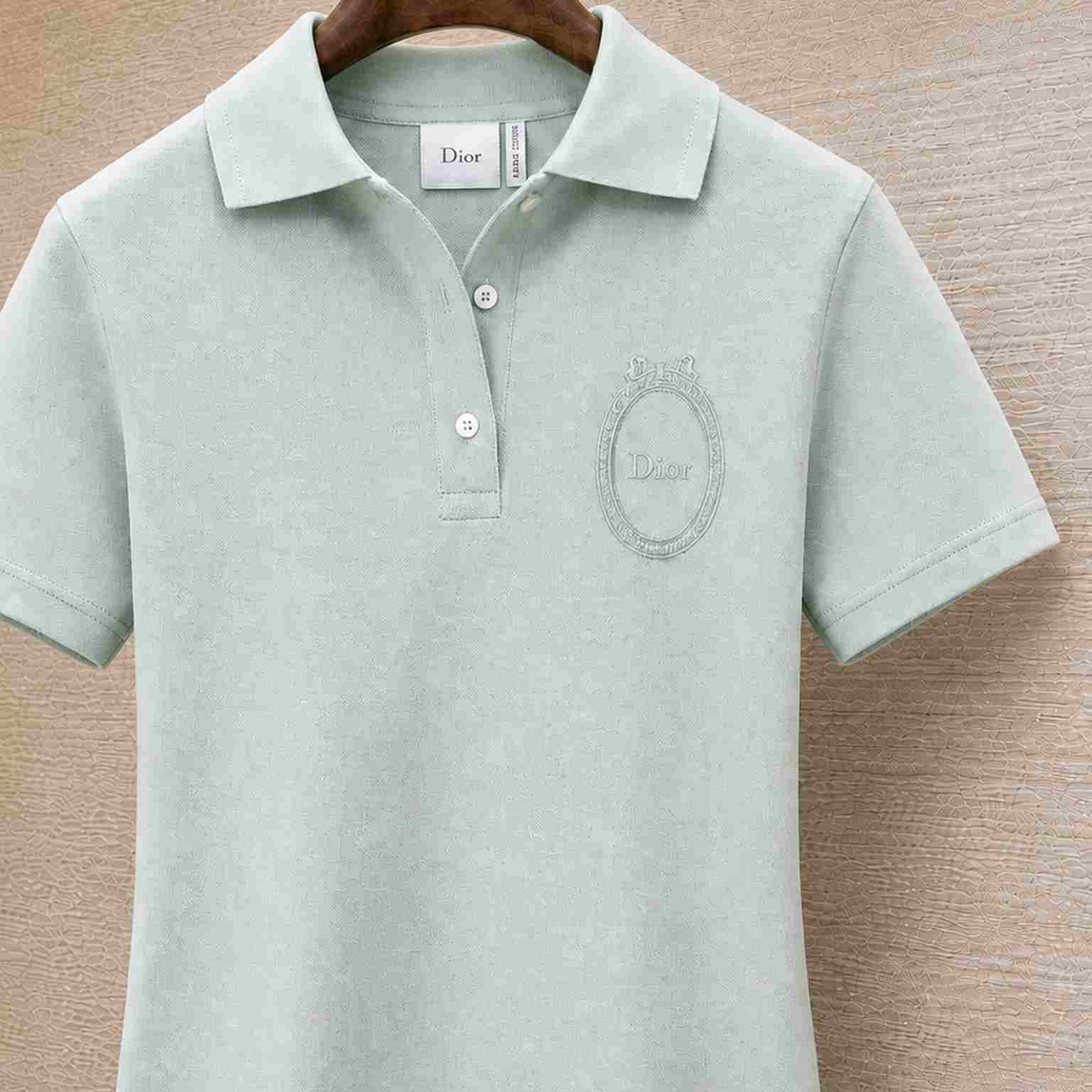 Dior Médaillon Embroidered Polo Shirt - DesignerGu